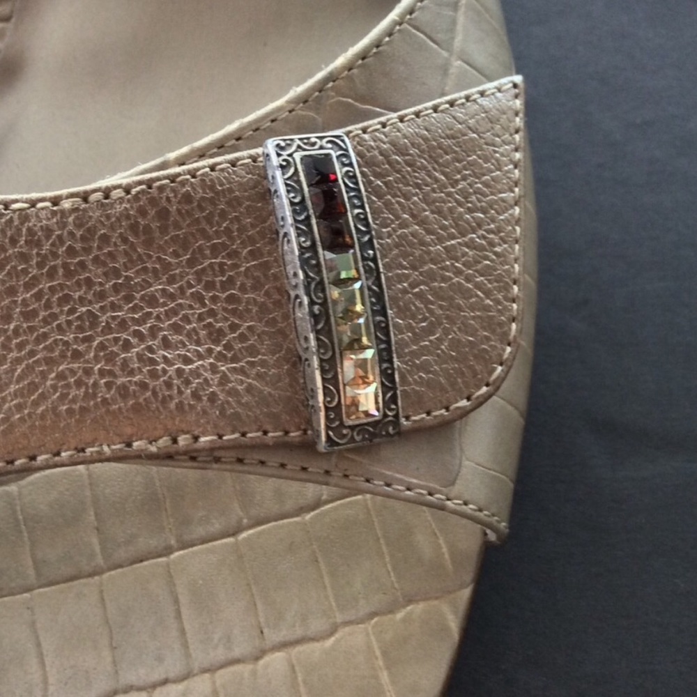 BRIGHTON LEATHER JEWELED SANDAL - Picture 3 of 8